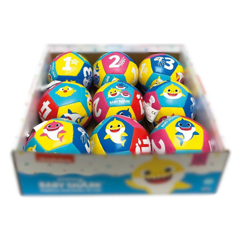 Expositor de 9 piezas de pelotas ultrasuaves de Baby Shark