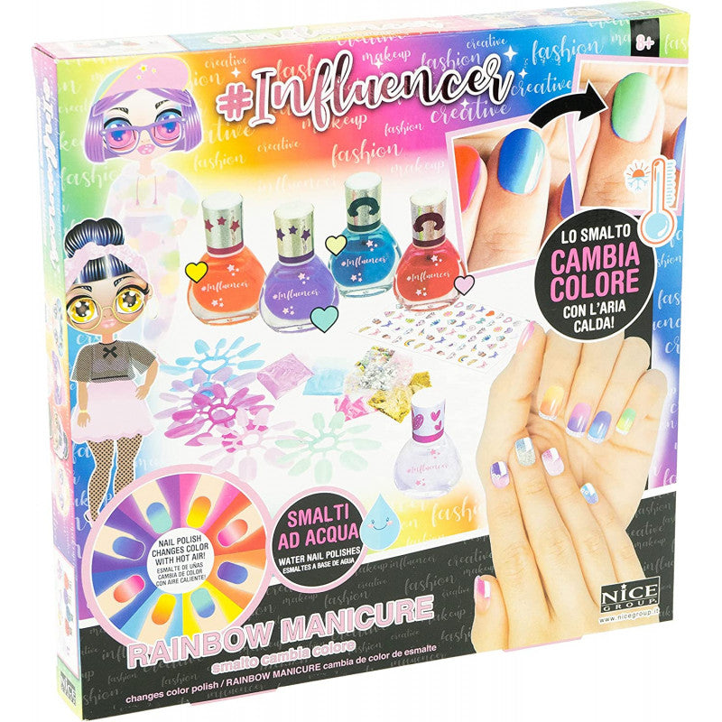 Manicura Rainbow para Influencers