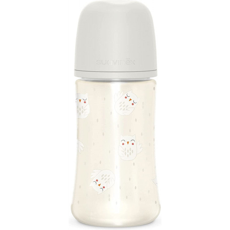 Suavinex - Biberón Bonhomía 270 ml - Blanco
