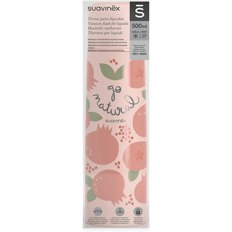 Suavinex - Termo para Líquidos Go Natural - Granada