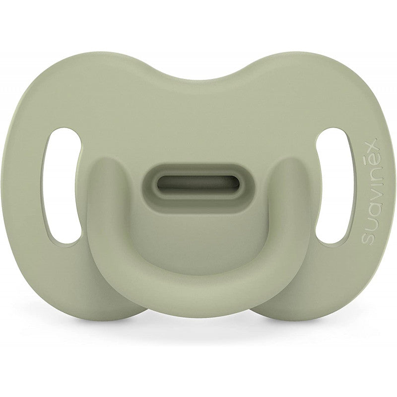 Suavinex - Chupete de Silicona 100% - 6/18 Meses - Verde