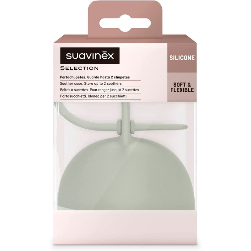 Suavinex - Sujetachupetes de Silicona Verde Lago