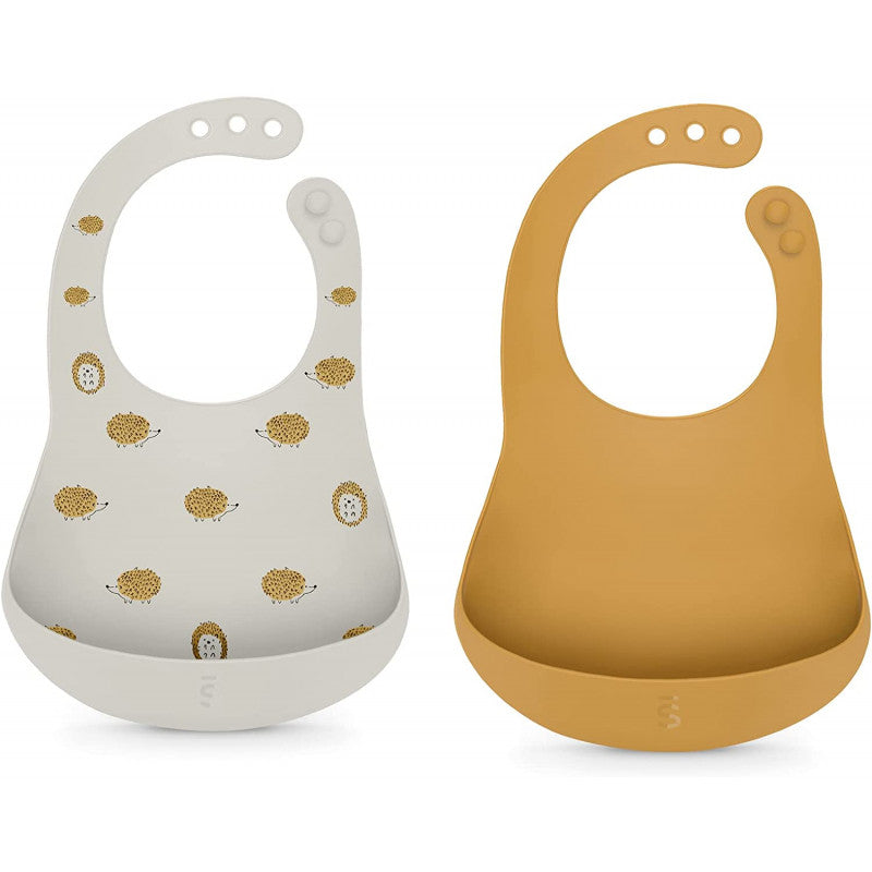Suavinex - Pack de 2 Baberos de Silicona - Mango