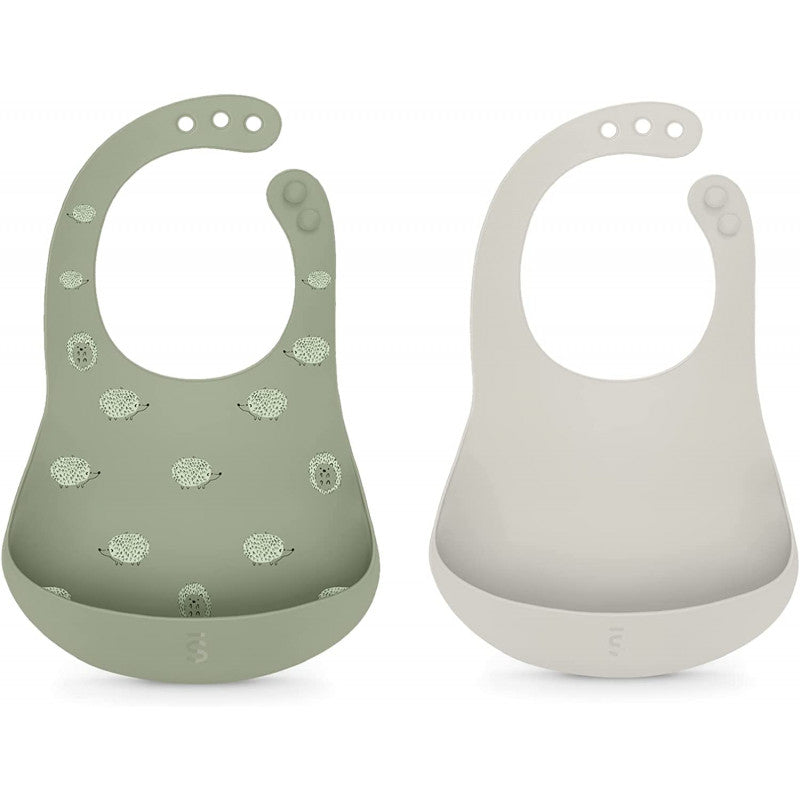 Suavinex - Pack de 2 Baberos de Silicona - Verde