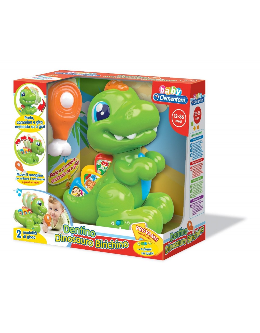 Dinosaurio Travieso Dentino Clementoni