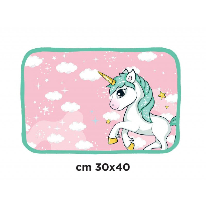 Mantel Individual de Tela - Unicornio