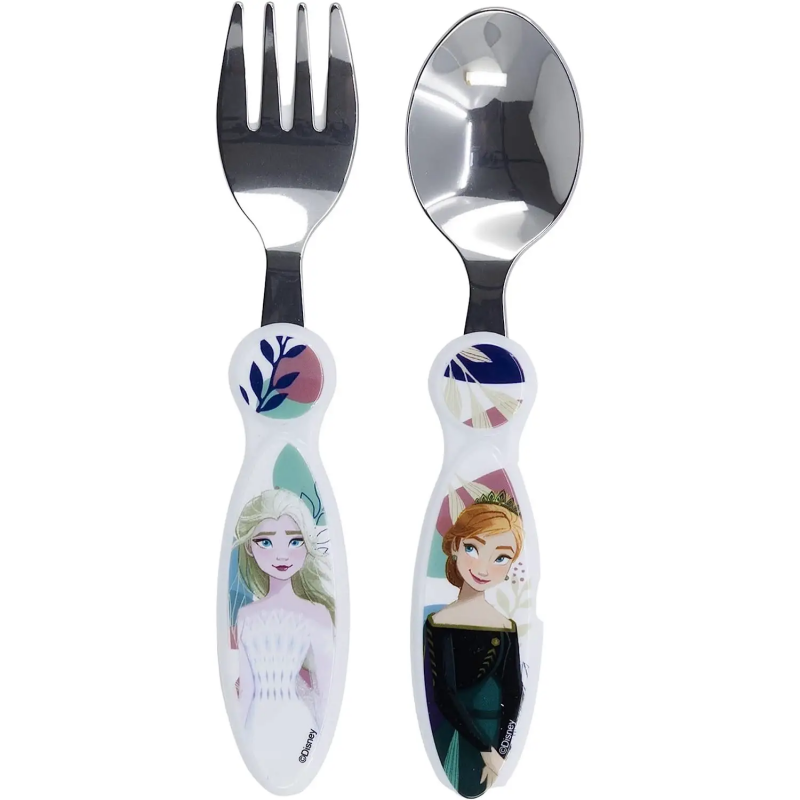 Set de 2 cubiertos de acero Frozen
