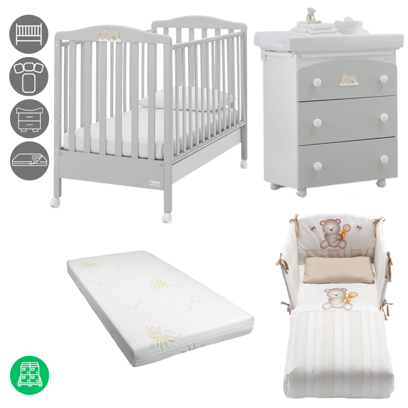 Dormitorio Aurora - Gris