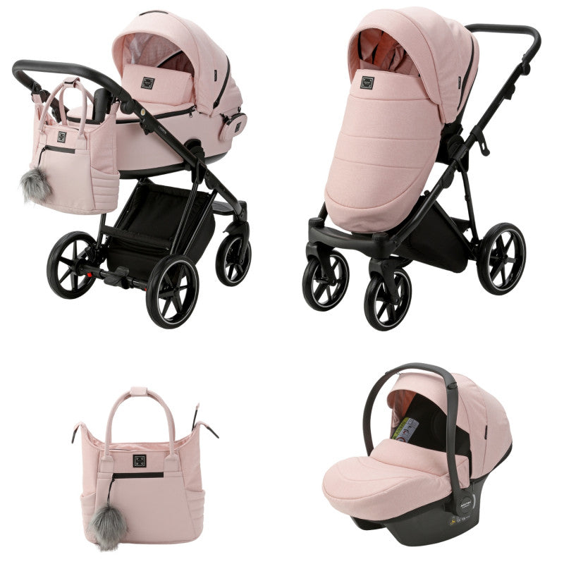 Cochecito Trío Porto Adamex - Pink Dream