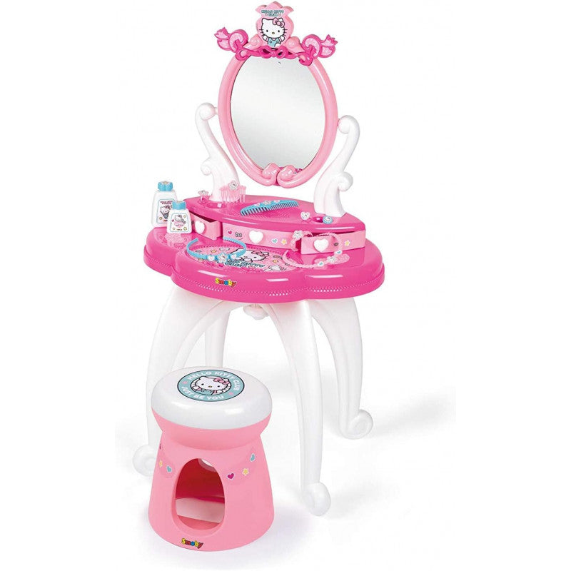 Espejo con taburete Hello Kitty con accesorios