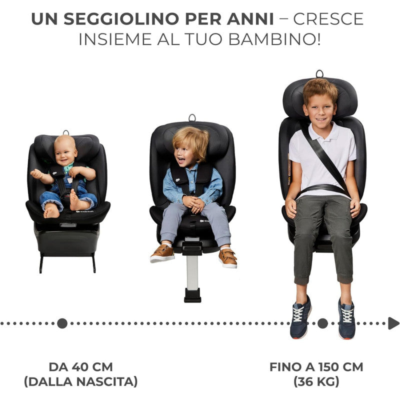 Silla de coche I-360 i-Size gris 40-150 cm