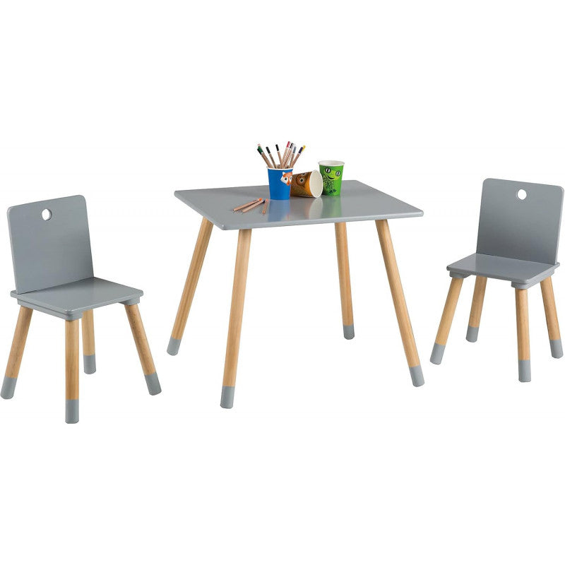 Roba - Set de Mesa y Sillas para Niños Gris