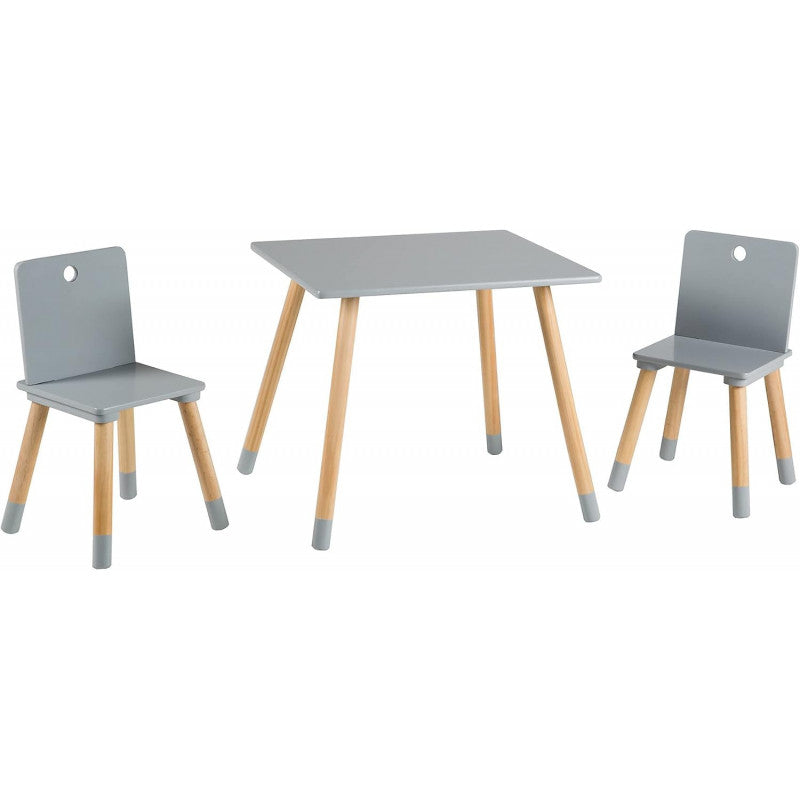 Roba - Set de Mesa y Sillas para Niños Gris