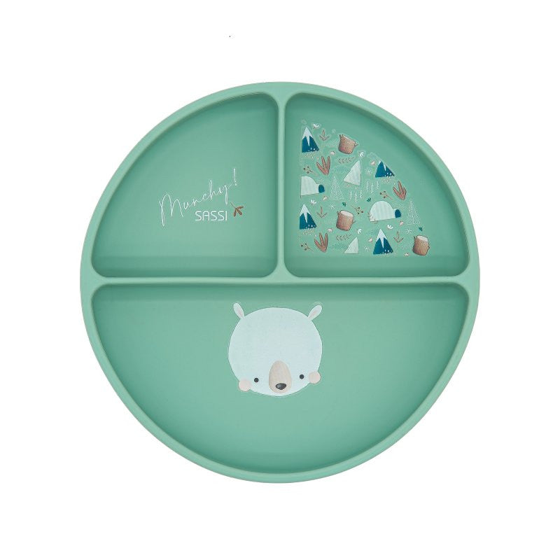 Plato de silicona con ventosa Oso Munchy