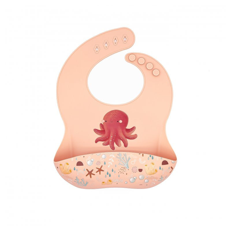 Babero de silicona con bolsillo Pulpo Slurpy