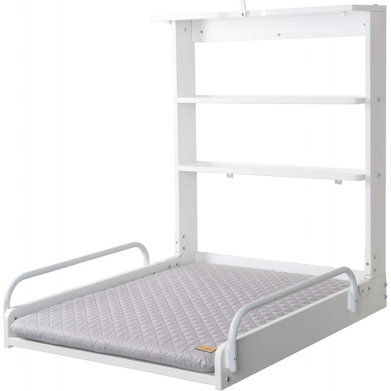 Cambiador de pared con colchoneta blanca roba Style