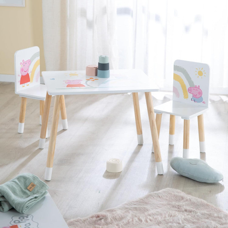 Mesa y Sillas Peppa Pig