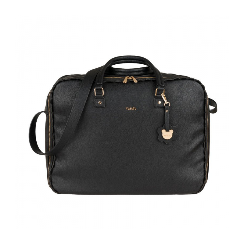 Nanan Bolso Maternal Ecopiel Negro