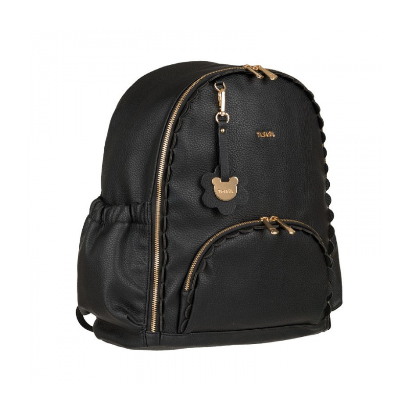 Mochila Cambiador Nanán Ecopiel Negro