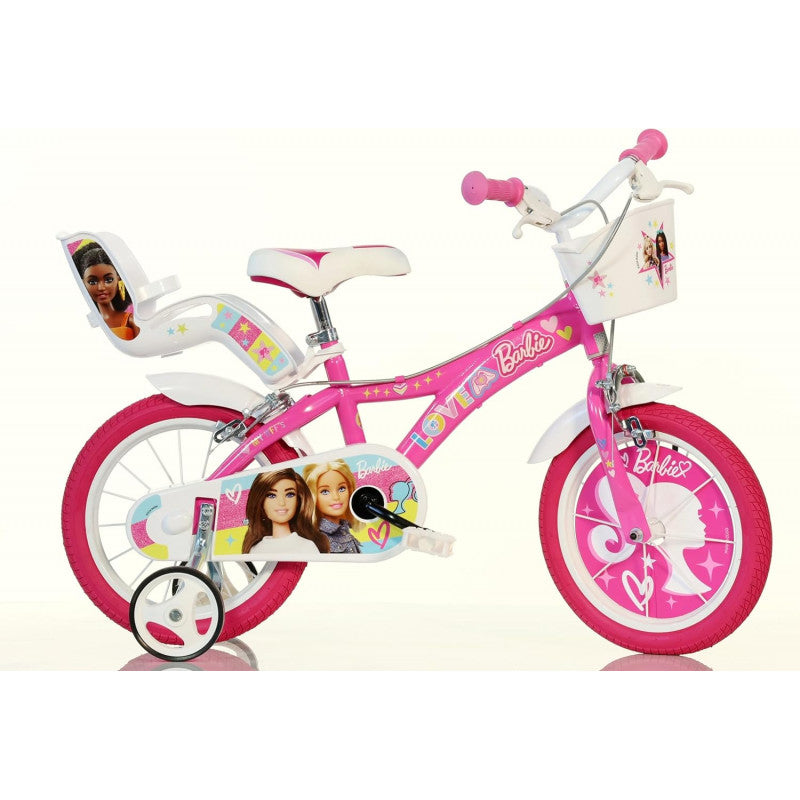 Bicicleta de Barbie - 14";Bicicleta de Barbie - Tallas 12", 14" y 16""