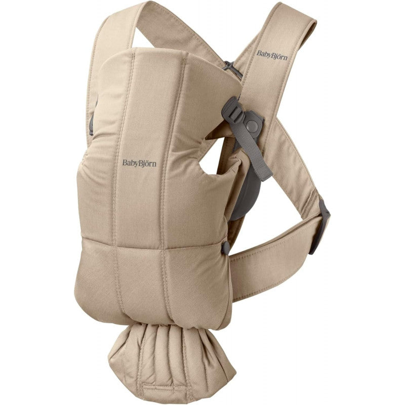 BabyBjorn Mochila Portabebé Mini Algodón Beige