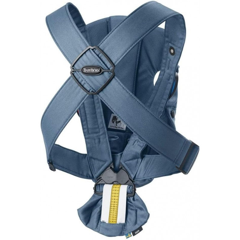 BabyBjorn Mochila Porta Bebé Mini Algodón Índigo Vintage