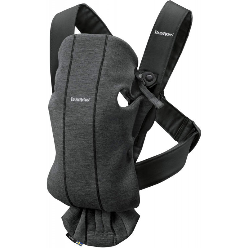 BabyBjorn Mochila Portabebé Mini Jersey 3D Characoal Grey