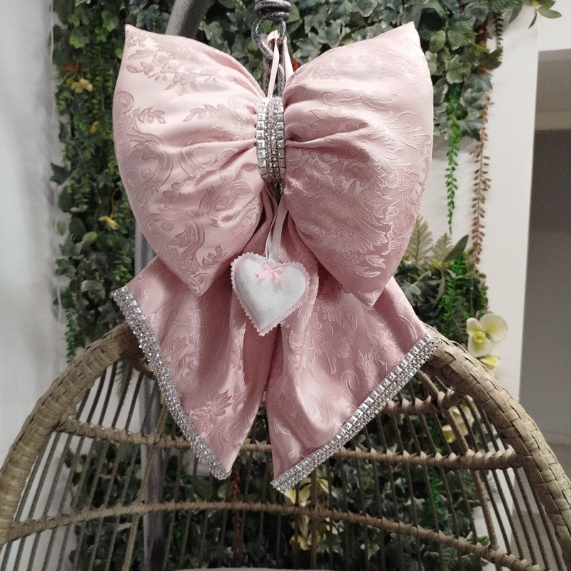 Lazitos de Nacimiento Artesanales Damasco Rosa