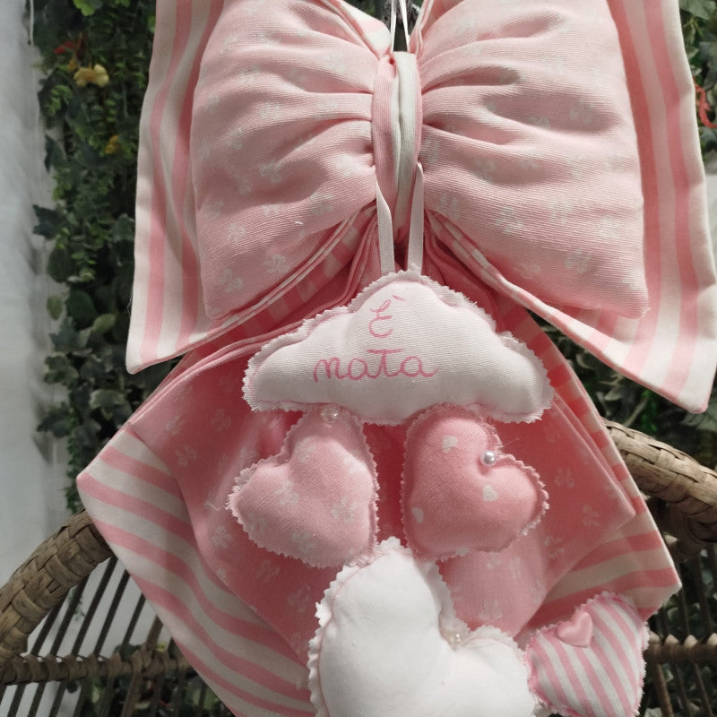 Lazos de Nacimiento Artesanales Rosa ha Nacido
