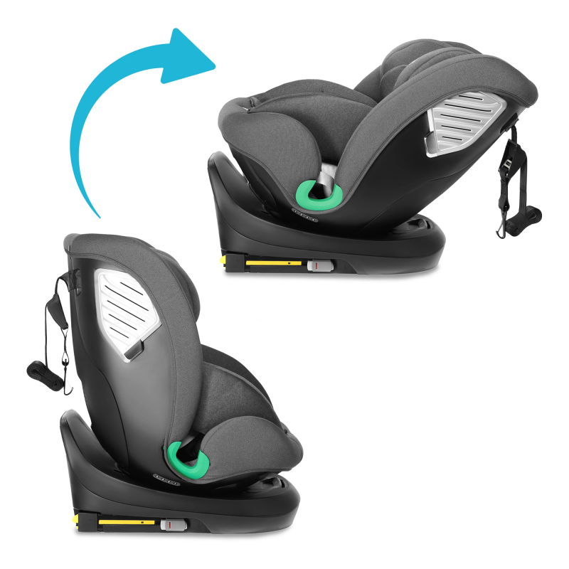 Silla de coche Radjur Kidnort Gris