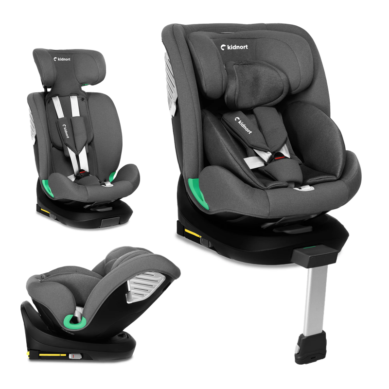 Silla de coche Radjur Kidnort Gris
