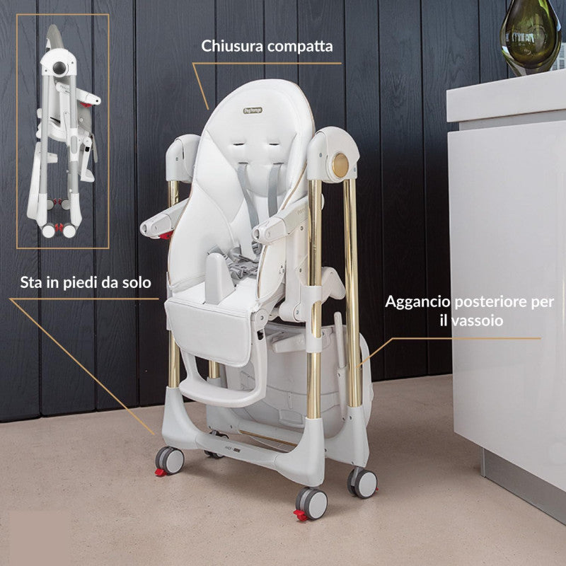 Trona Pappa Follow Me Plus Peg Perego Petrolio