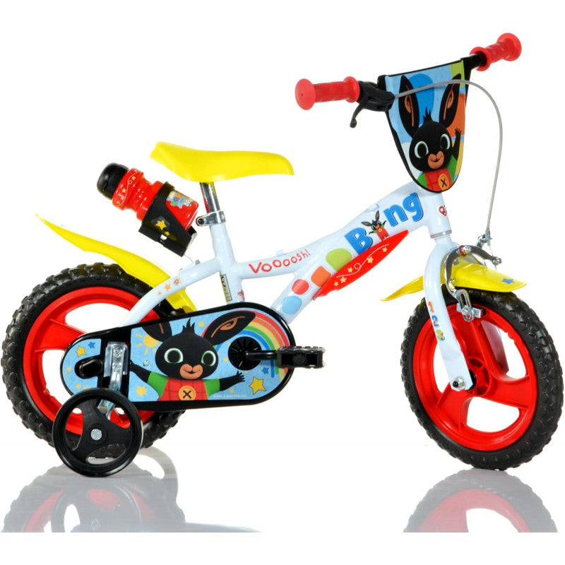 Bicicleta Bing 14";";La bicicleta Bing es la bicicleta en los colores negro y rojo con el personaje más querido por los niños, Bing. Está disponible en diferentes tamaños, a elegir según la edad del niño."