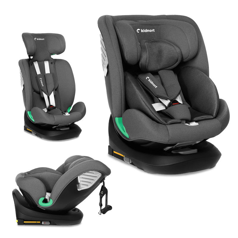 Silla de coche Radjur con Top Tether gris - Kidnort