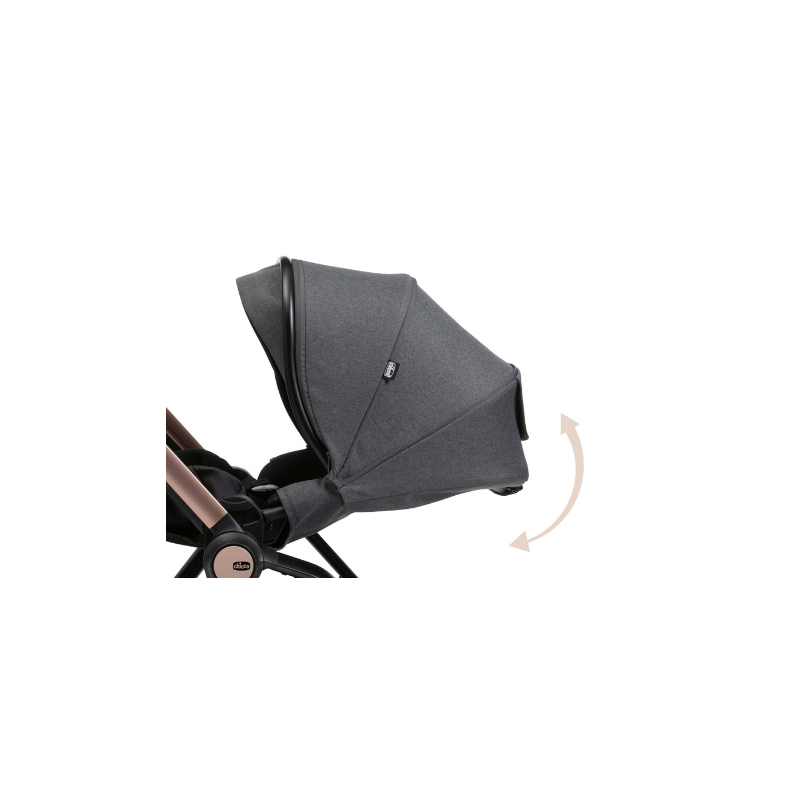 Capota para Silla de Paseo Chicco Black Satin
