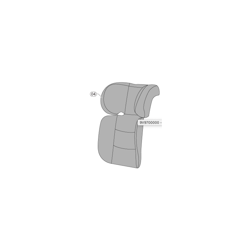 Recambio Funda/Capota para Inglesina Tolomeo Vulcan Black