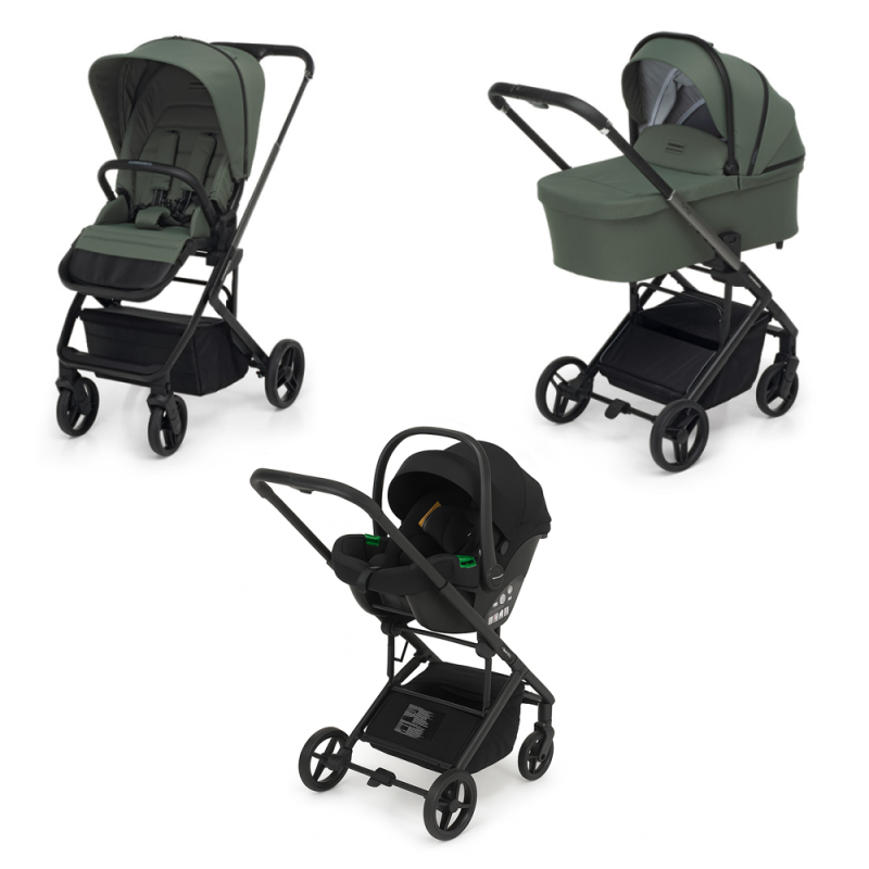 Trío TicToc Foppapedretti con silla de coche Rek i-Size