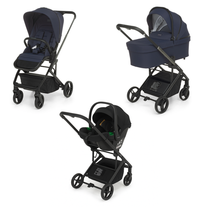 Trío TicToc Foppapedretti con silla de coche Rek i-Size - Navy