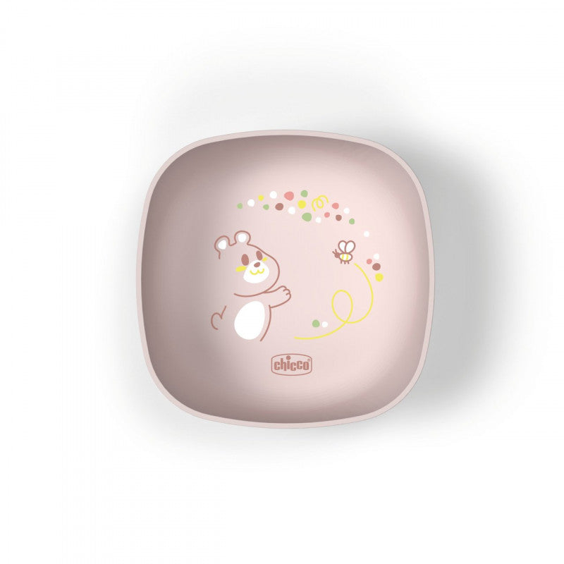 Cuenco con tapa Rosa 6m+ Chicco