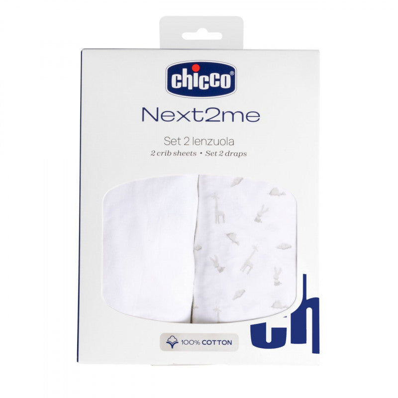 Set de Sábanas Chicco de Algodón para Next2Me - 2 pzs