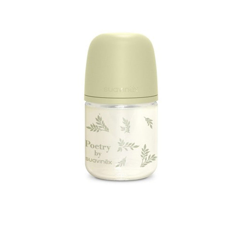 Biberón Cristal Poetry Suavinex 120ML Verde