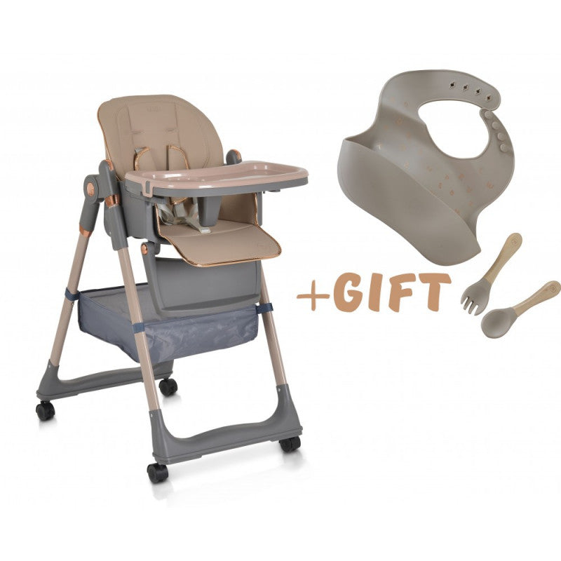 Trona Lindo con accesorios incluidos, beige