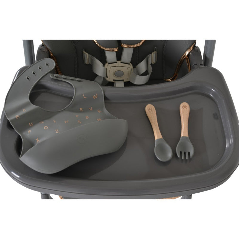 Trona para comer Lindo con accesorios incluidos gris