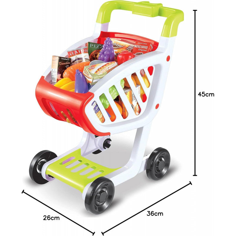 Carro de la compra con accesorios