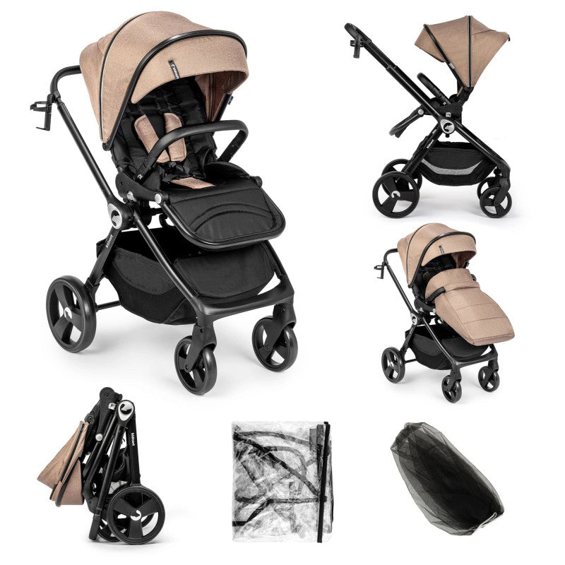 Isbjorn Kidnort - Cochecito reversible Mocha Mousse