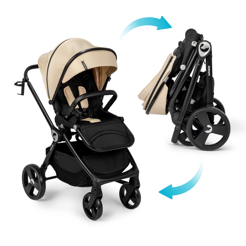 Isbjorn Kidnort - Cochecito reversible beige