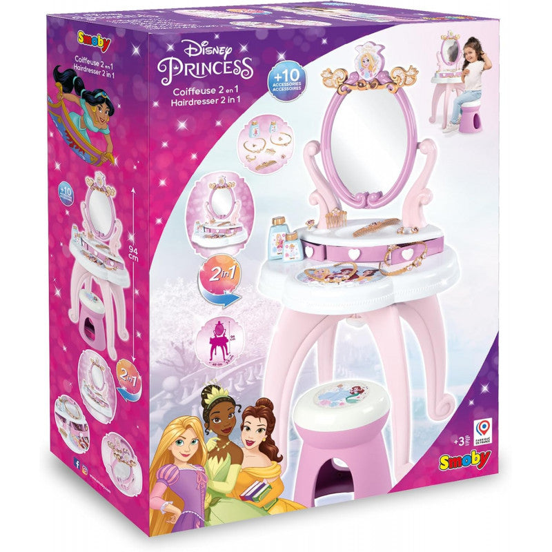 Smoby - Disney Princess Tocador 2 en 1