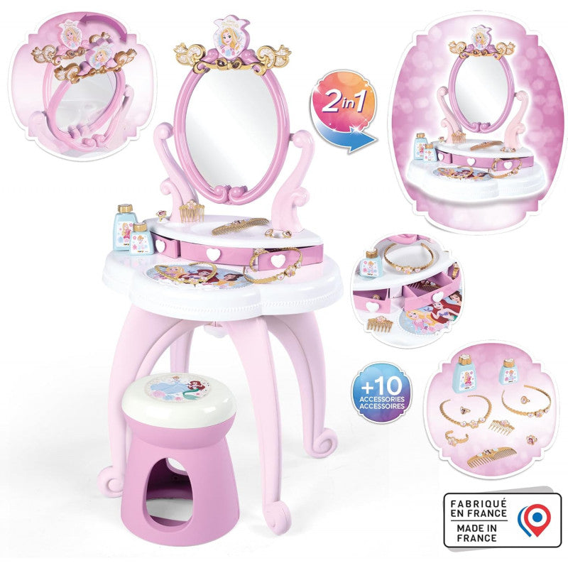 Smoby - Disney Princess Tocador 2 en 1