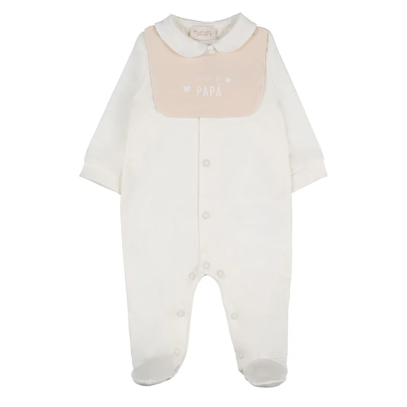 Pelele Nanan Con baberos "Amo a mamá/papá" 3 Meses
