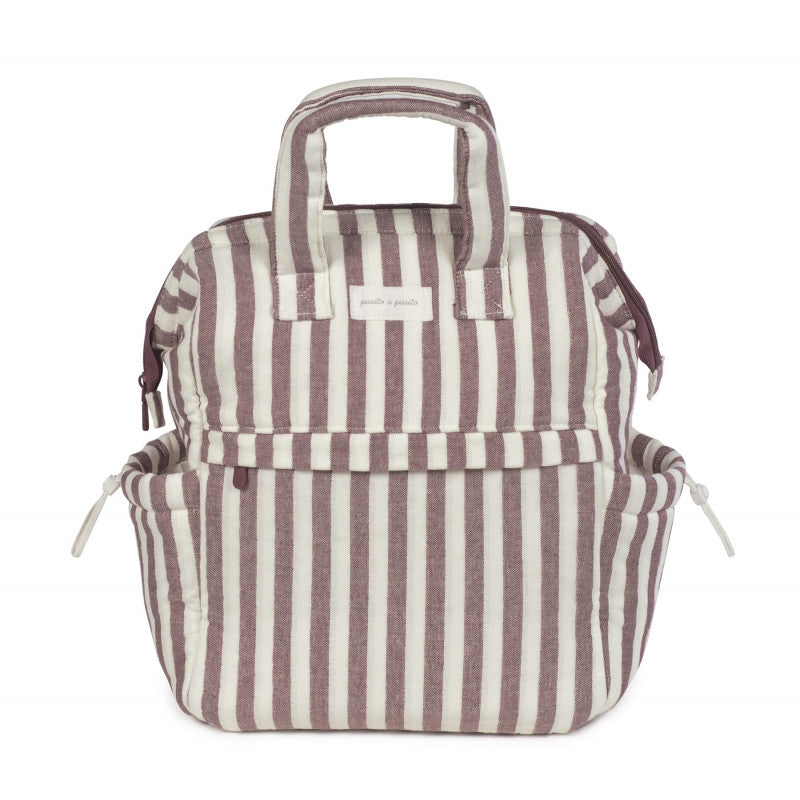 Mochila Pasito a Pasito Cherry Rayas